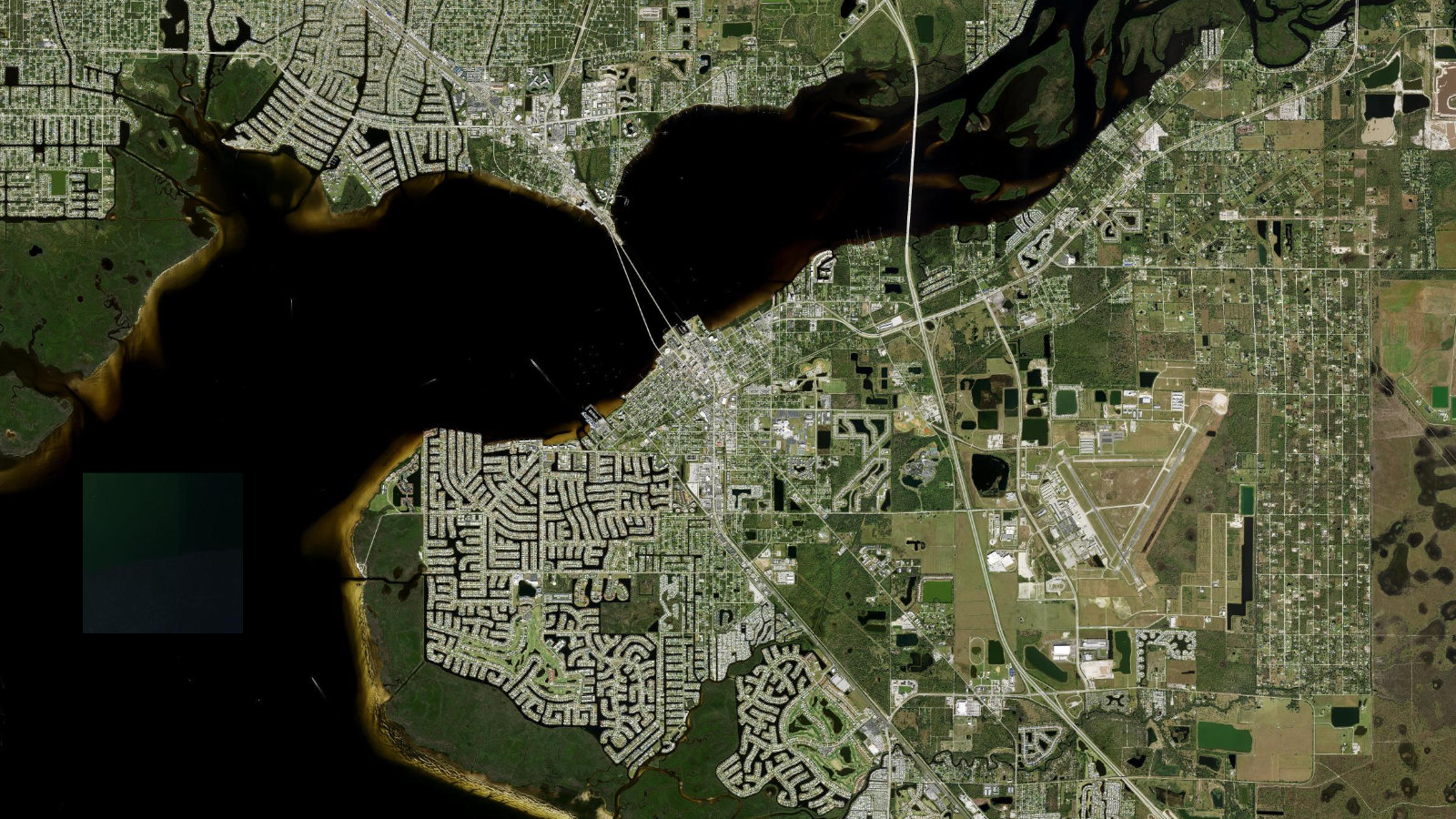 Satellite map of Punta Gorda, Florida