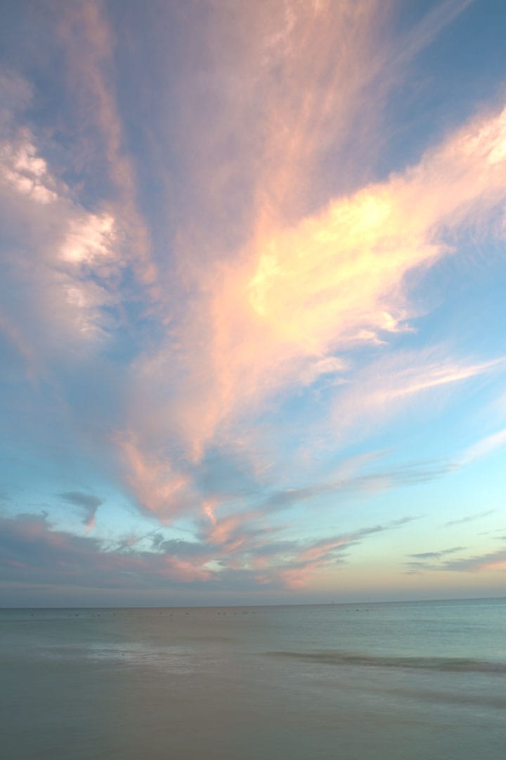 Afterglow off Siesta Key — just the two of you.